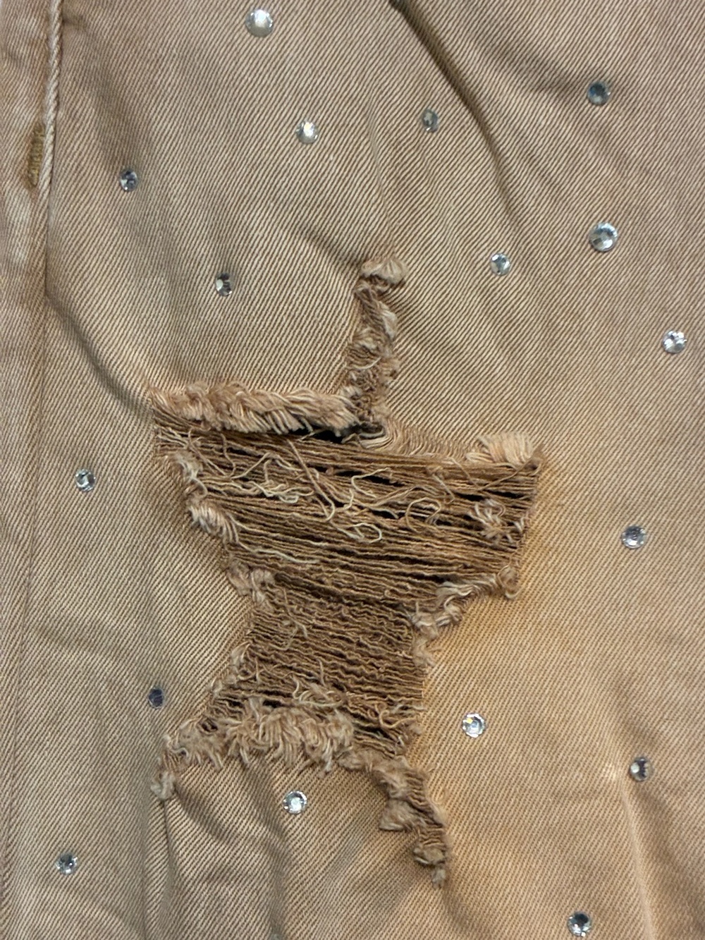 Blue B Distressed Star Rhinestone Jeans - Picture 2 of 8